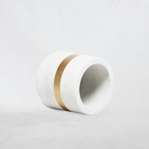 white Cylindrical Planter Indoor