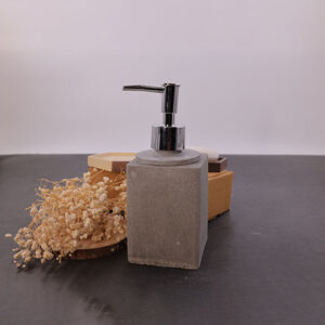 cement grey color Soap dispenser Cuboid