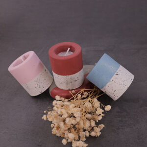 Mini round designer candles