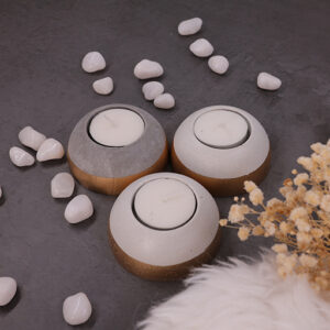 Semi-sphere Tealight holder with Tealight-Set